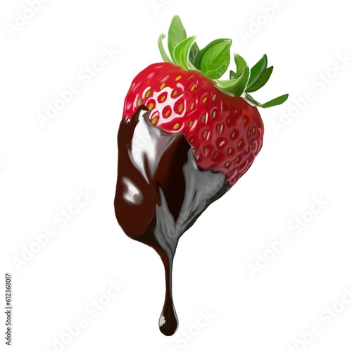 Принти на полотні chocolate dipped strawberries