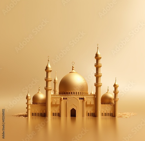 Golden architecture Masjid
