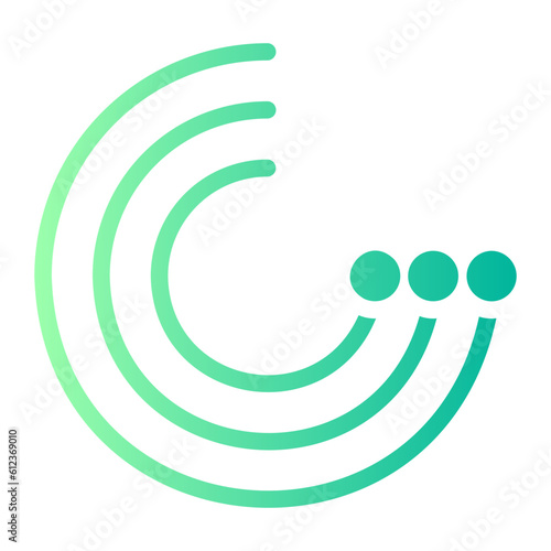 radar sweep gradient icon