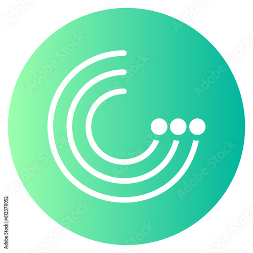 radar sweep gradient icon