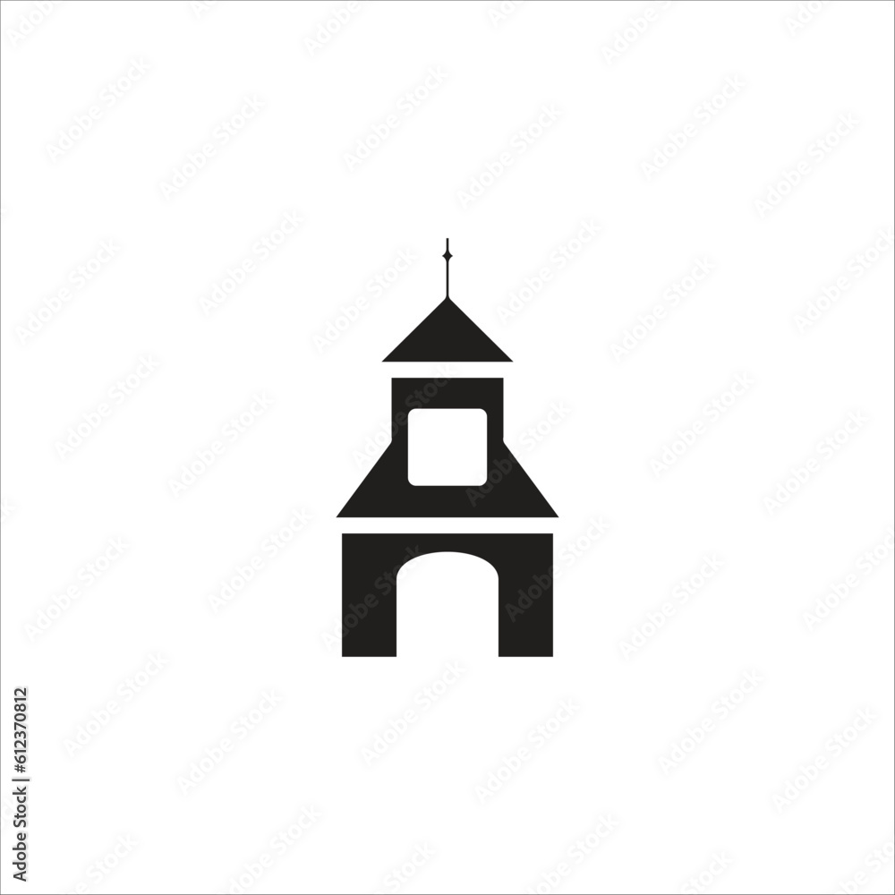 church vector icon logo template