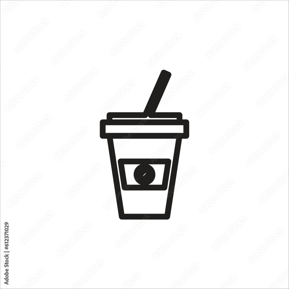 coffe paper cup icon logo vector template coffe paper cup icon logo vector template