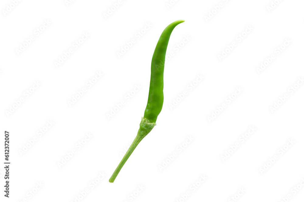 Fresh chili Isolated on white Fresh chili Isolated on white