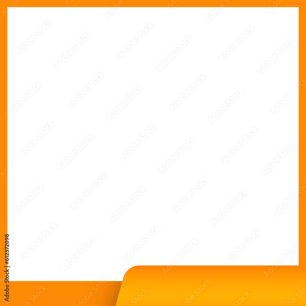 orange frame square bottom bar orange frame square bottom bar