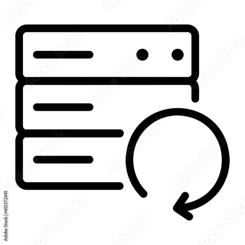 backup system line icon