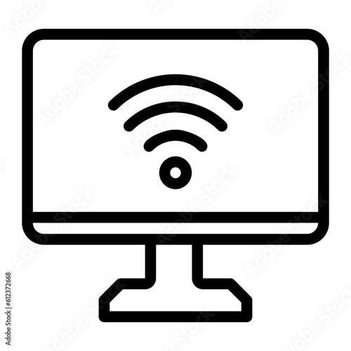 computer line icon