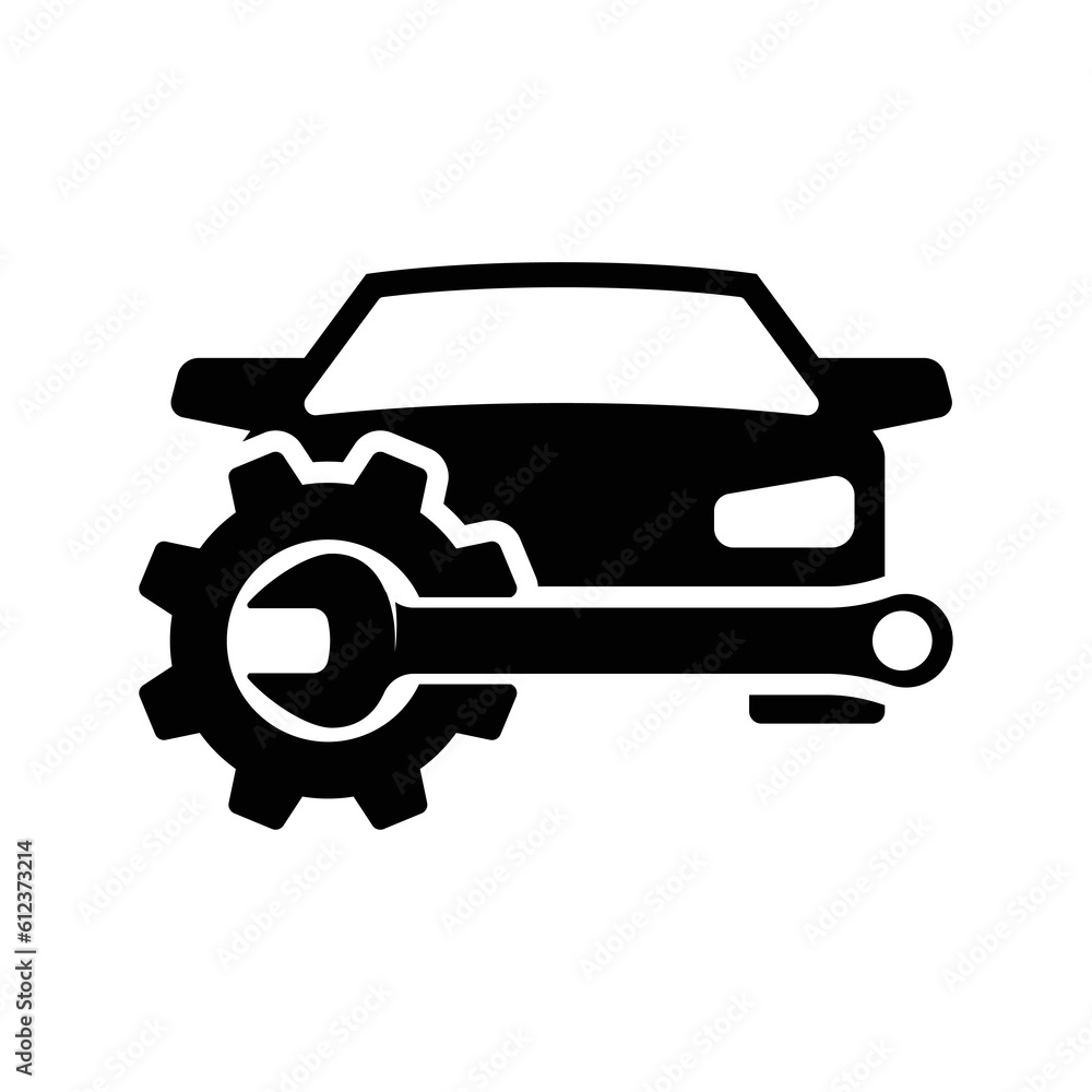Auto service icon isolated on white background