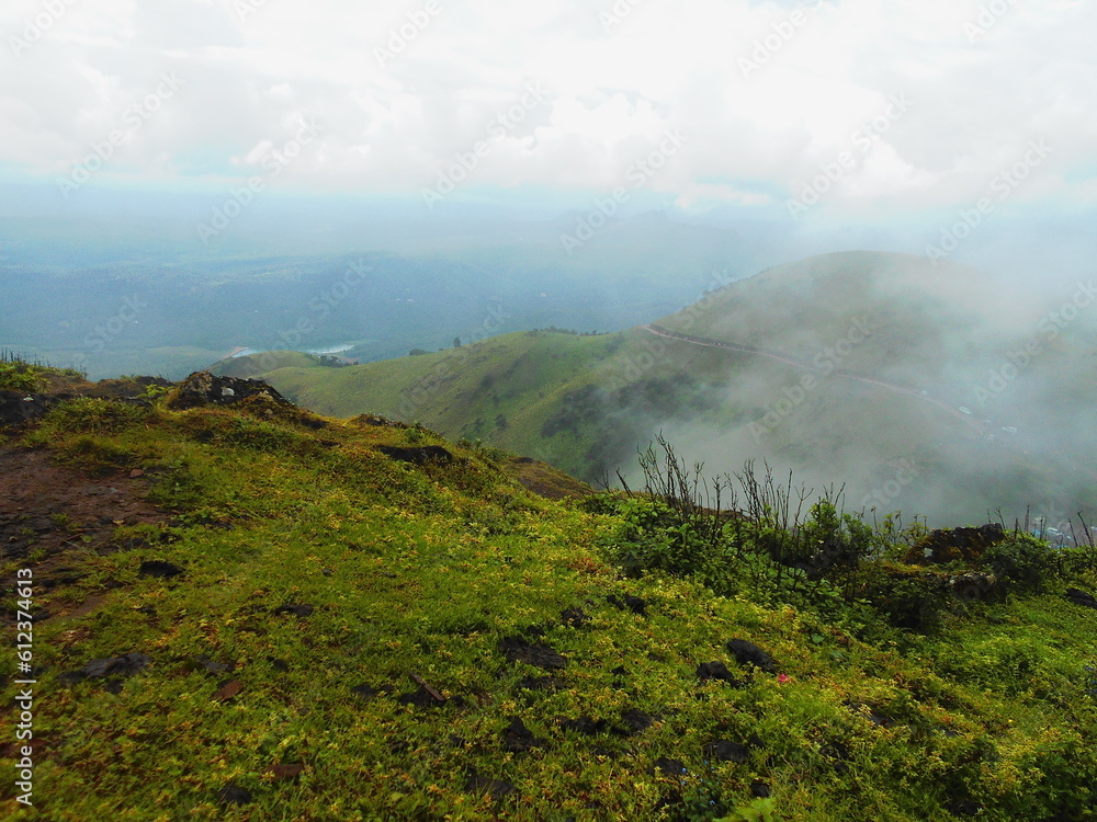 View from Mullayanagiri Peak, chikkamagaluru