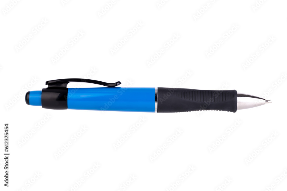 Blue pen isolated on white background with clipping path. Blue pen isolated on white background with clipping path.