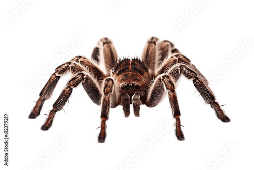 Tarantula Spider on Transparent Background. Generative AI