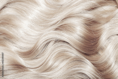 Photography Blond hair close-up as a background