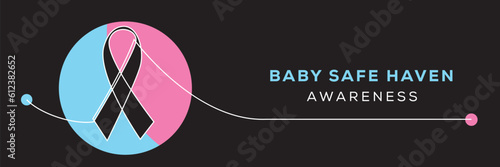 Baby Safe Haven awareness, banner design.