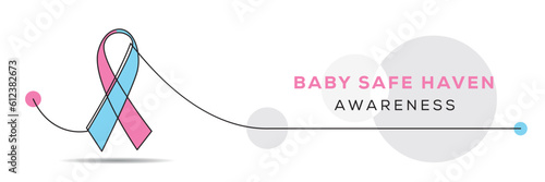 Baby Safe Haven awareness, banner design.