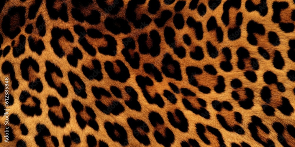 The surface of the skin of a wild African leopard or Jaguar. Generative ai. The surface of the skin of a wild African leopard or Jaguar. Generative ai.