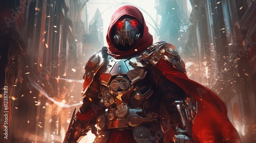 a person in a garment. Generative AI Art.