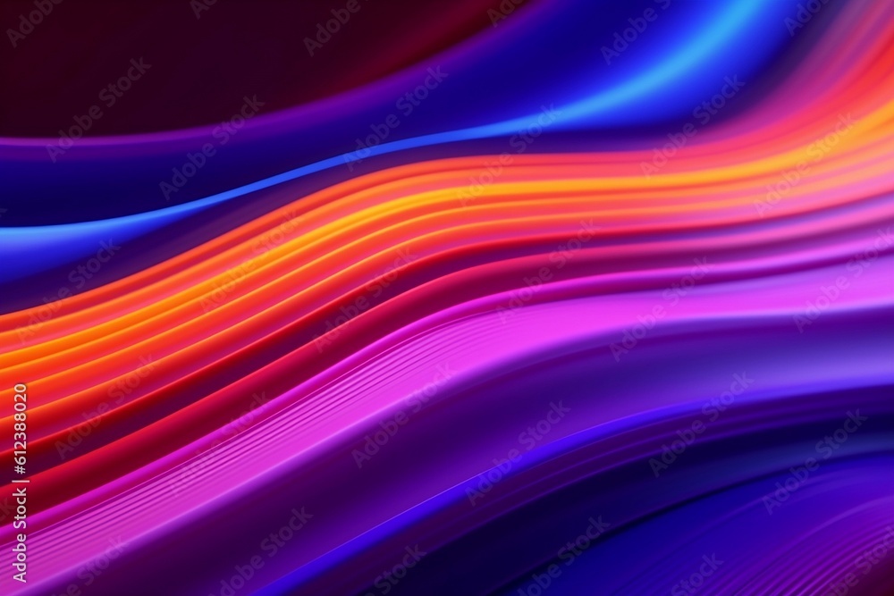 Abstract neon line background, Generative AI Abstract neon line background, Generative AI
