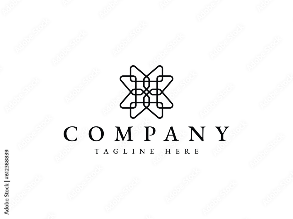 beauty ornament logo design beauty ornament logo design