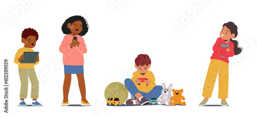 Excessive Children Gadget Addiction, Concerning Phenomenon Where Children Become Overly Dependent On Electronic Devices