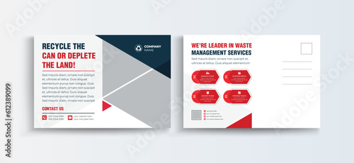 Professional Business Postcard, Creative Junk Removal ads, trash removal banner design template, Event Card layout, Invitation card, Direct Mail EDDM template