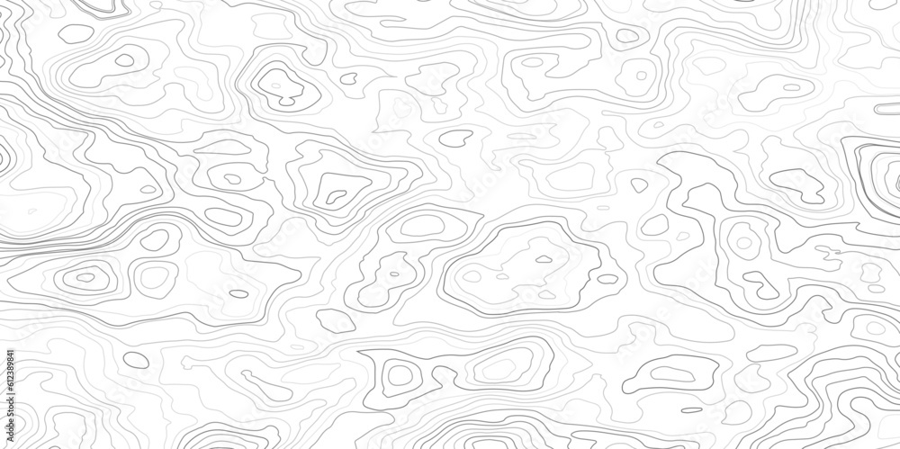 Grey outline topographic contour map abstract tech background. Topographic background and texture, monochrome image. Grey outline topographic contour map abstract tech background. Topographic background and texture, monochrome image.
