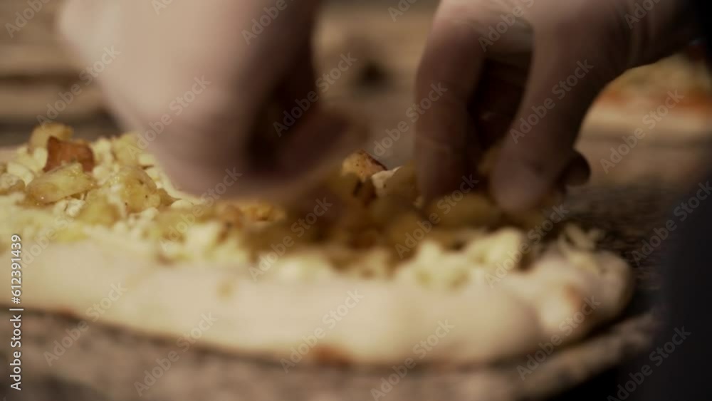 preparing pizza preparing pizza