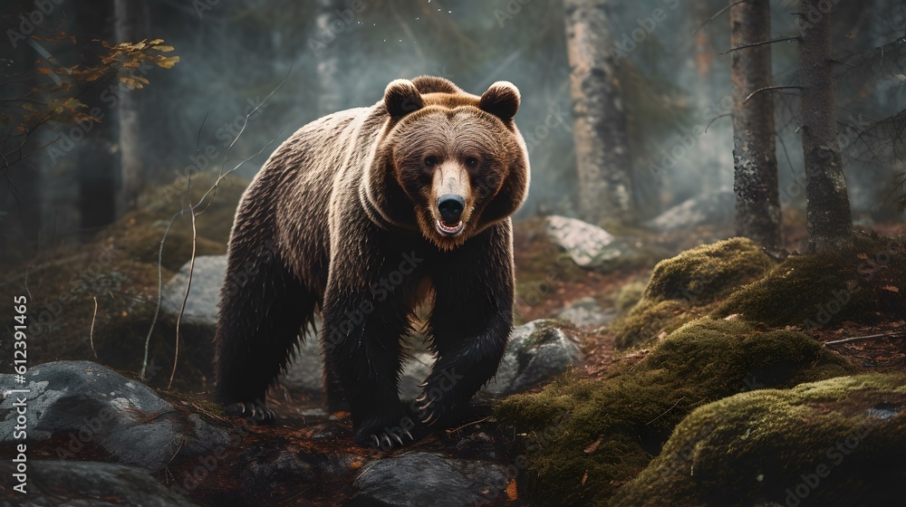 Grizzly Bear in the Forest Grizzly Bear in the Forest