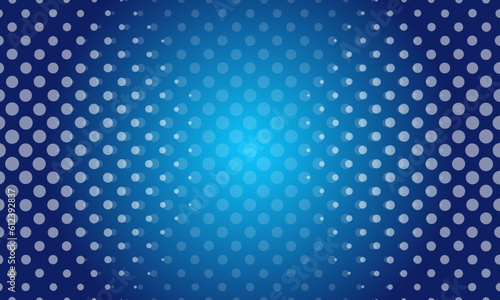 Vector abstract dark blue dotted background with dimensional perspective. blue halftone.