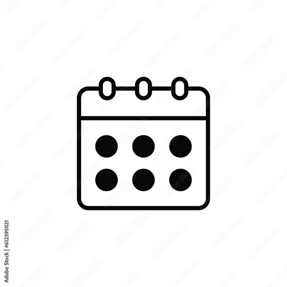Calendar icon design with white background stock illustration Calendar icon design with white background stock illustration