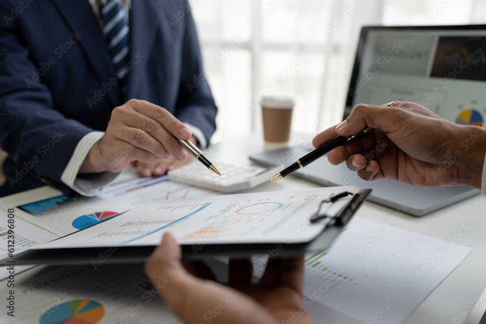 business people meeting in the office Calculate company tax and investment income Strategic planning and colleague brainstorming. Reports. Analyze charts. team work concept. business people meeting in the office Calculate company tax and investment income Strategic planning and colleague brainstorming. Reports. Analyze charts. team work concept.