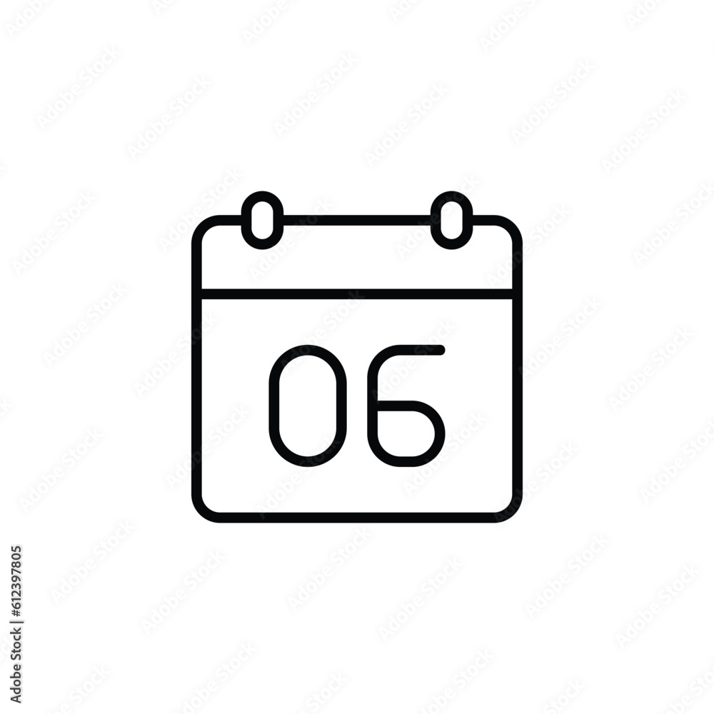 06 Date icon design with white background stock illustration 06 Date icon design with white background stock illustration