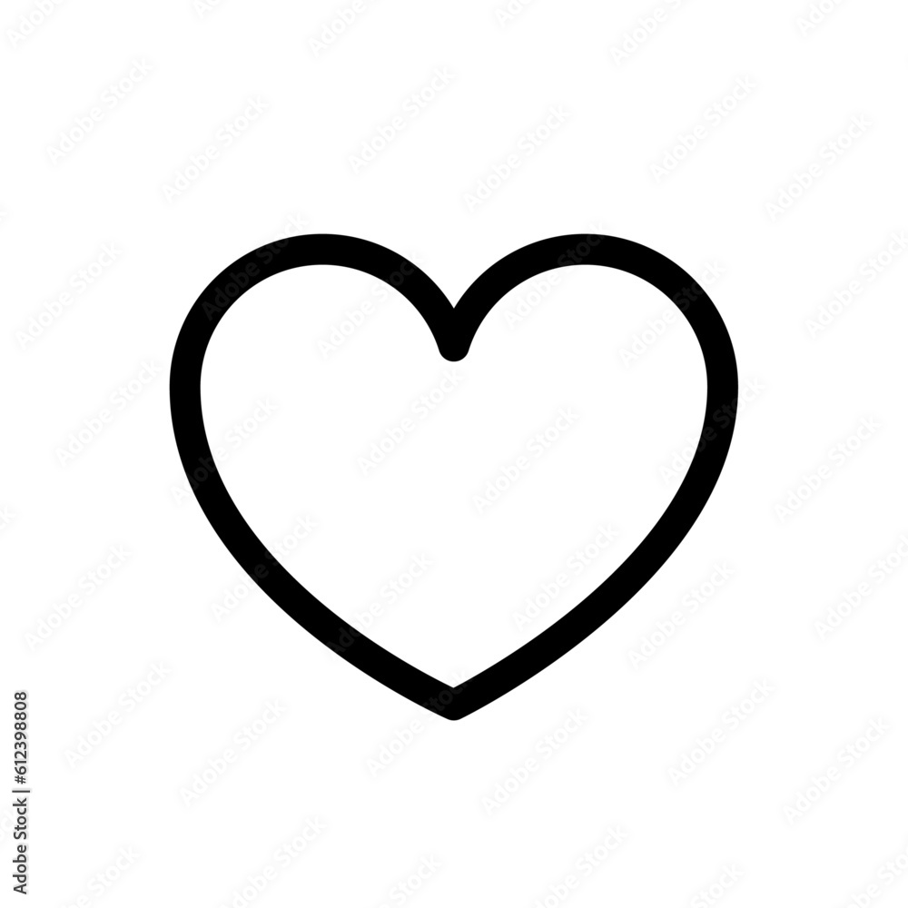 Heart icon, love vector icon. Heart symbol design. Simple line icon Heart icon, love vector icon. Heart symbol design. Simple line icon