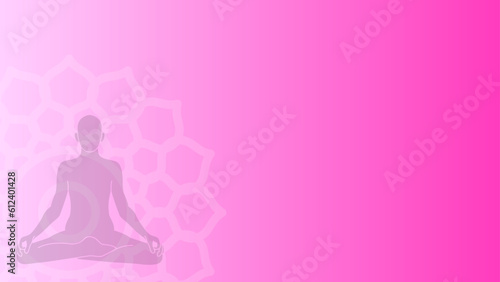 yoga meditation theme vector design