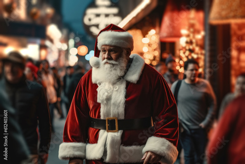 Santa is coming to town - Illustration created with generative ai