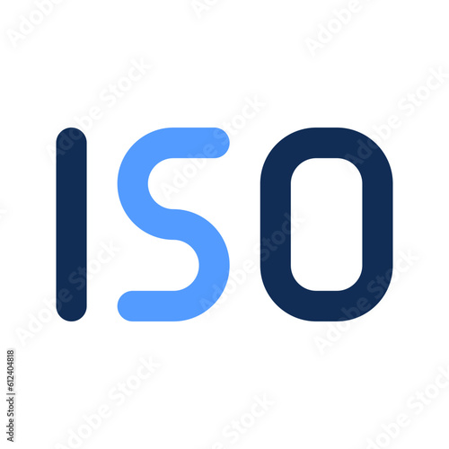 iso outline color icon