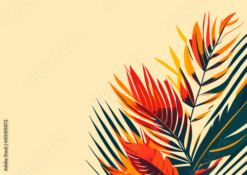 Abstract art nature background vector.