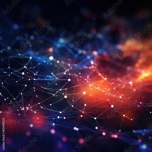 Network connection fiber optic, Abstract background