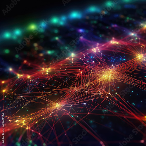 Network connection fiber optic  Abstract background