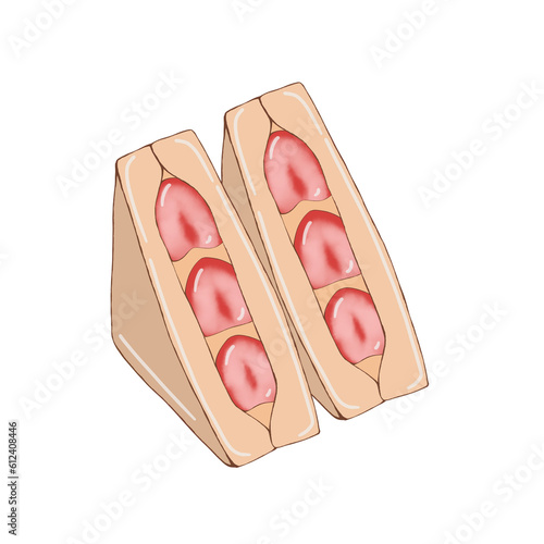 strawberry sando