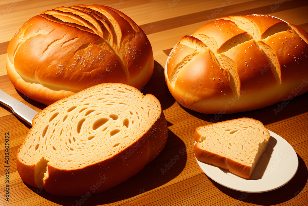 bakery products. fresh bread. food background