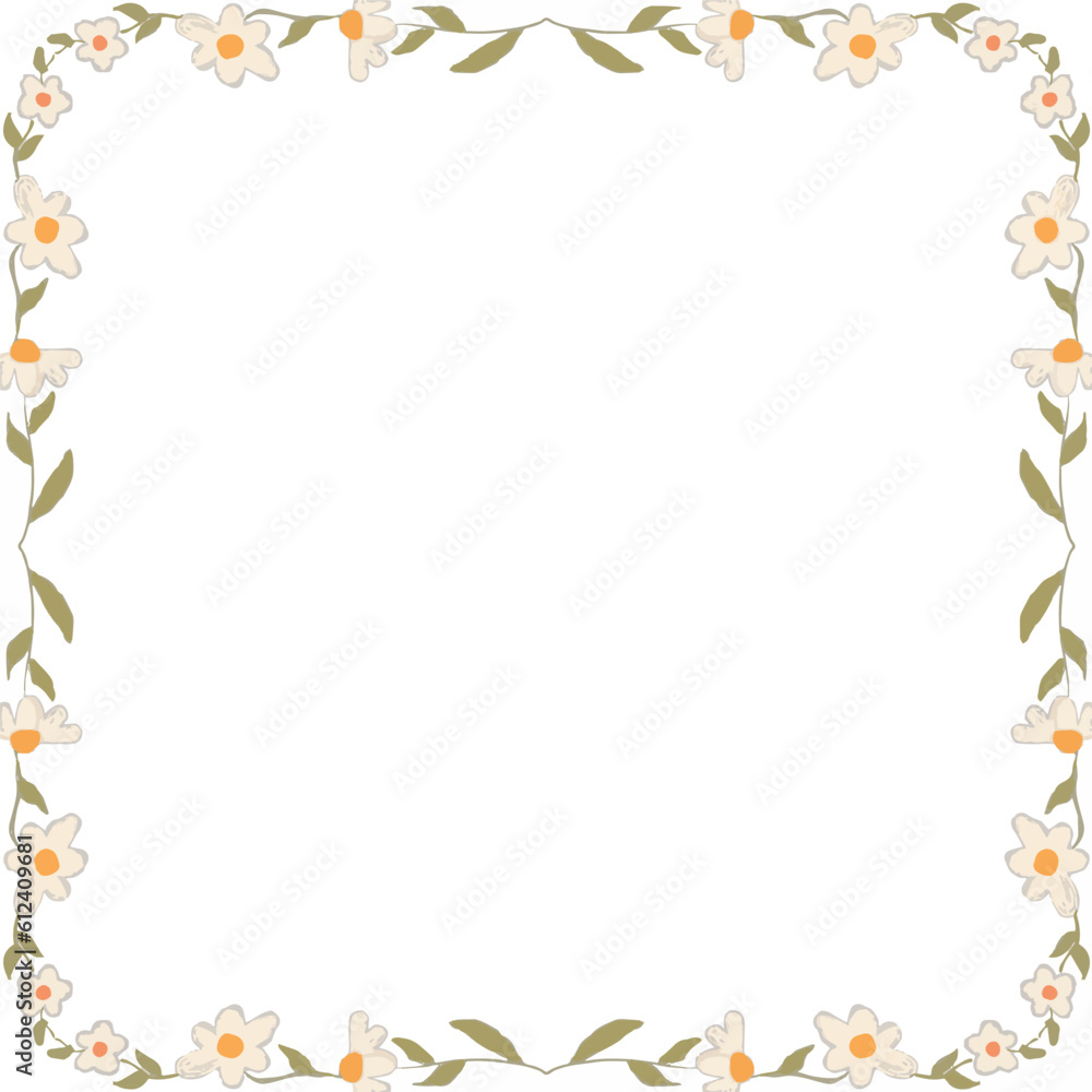 watercolor chamomile flower wreath watercolor chamomile flower wreath
