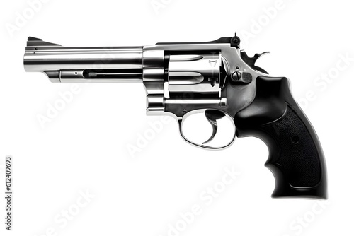Wallpaper Mural Pistol gun isolated on white background, ai generated Torontodigital.ca
