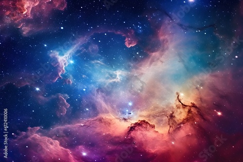 Amazing nebula background  ai generated