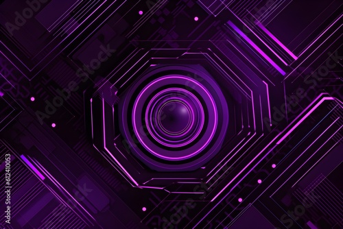 Futuristic purple technology pattern background, ai generated