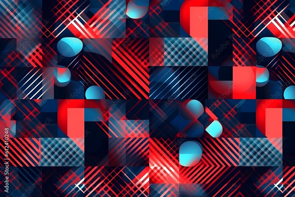 Naklejka premium Business technology background, futuristic banner, abstract pattern, ai generated