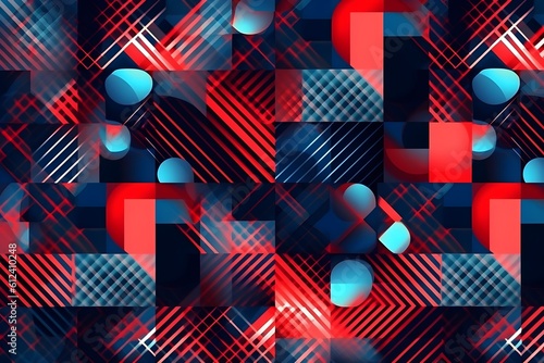 Business technology background, futuristic banner, abstract pattern, ai generated