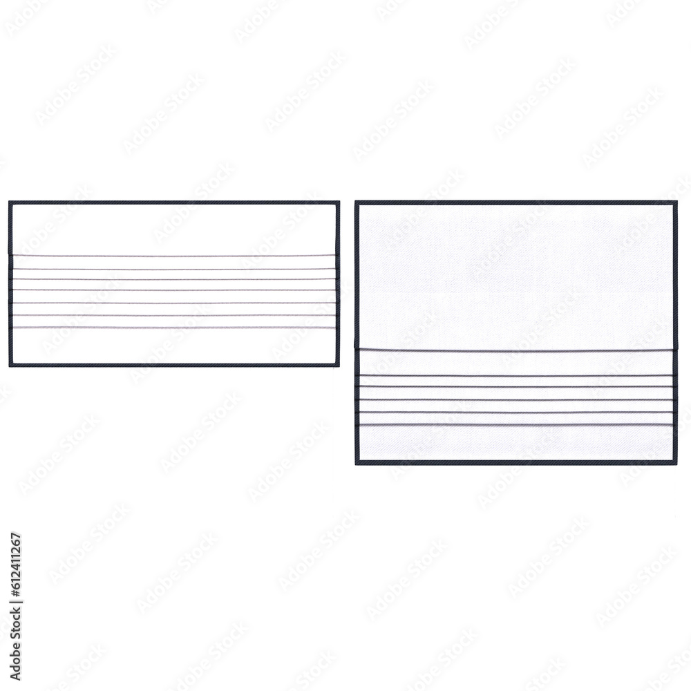 Fototapeta premium curtain isolated on a transparent background, interior decorations, 3D illustration, cg render