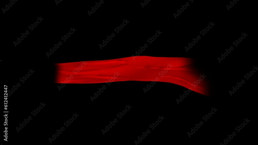 Red silk title bar background animation, alpha channel Red silk title bar background animation, alpha channel