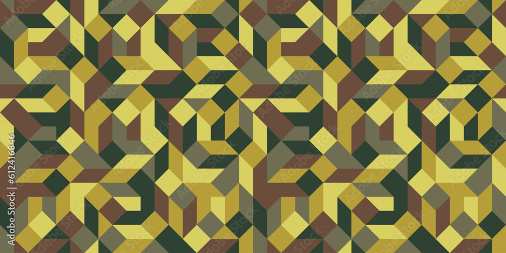 Fototapeta premium Geometric shapes background. Seamless pattern.Vector. 幾何学パターン 背景素材