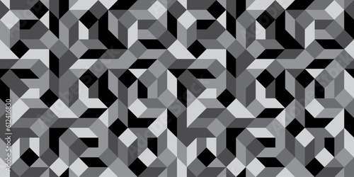 Geometric shapes background. Seamless pattern.Vector. 幾何学パターン　背景素材