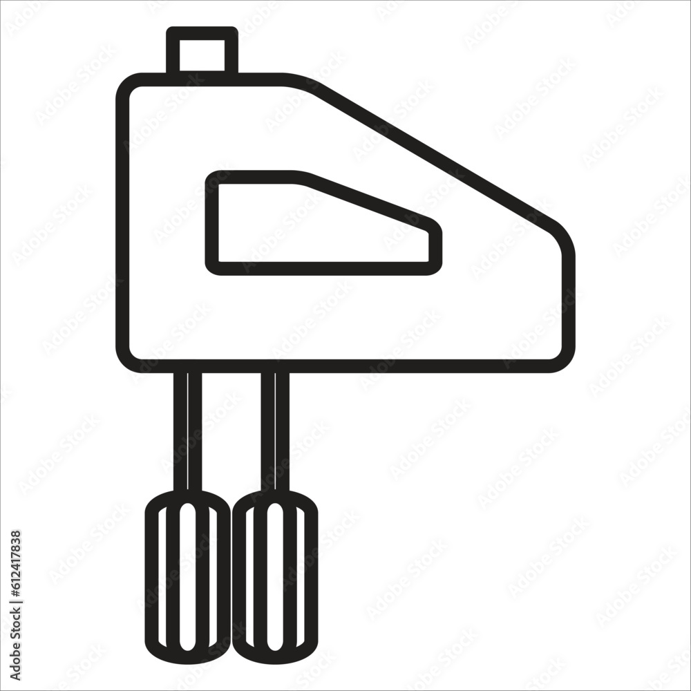 electrical mixer vector icon logo template electrical mixer vector icon logo template